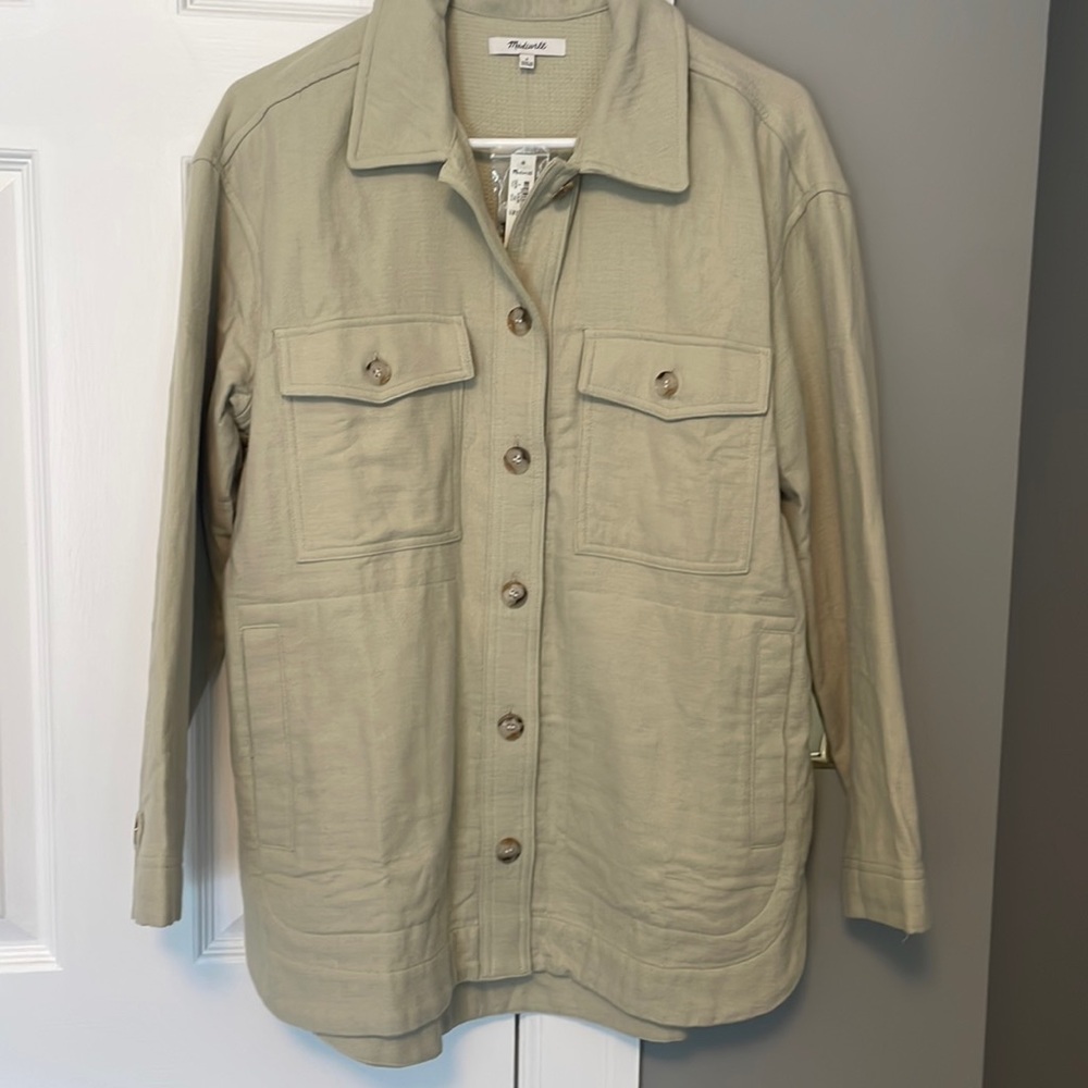 NWT Madewell. Button down or light jacket. Fall/winter wardrobe.